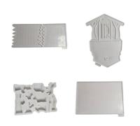 Stampo in silicone flessibile per decorazione della casa di presepe che rende resistente alla temperatura gesso per scrivania ornamento supporto stampo