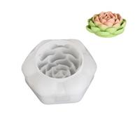 Stampo in silicone flessibile per la decorazione della casa, fatto a mano, profumato, a forma di fiore, per aromaterapia, strumento per gioielli