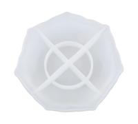 Stampo in silicone flessibile per la lavorazione del vassoio a forma di fiore Vassoio per gioielli in resina epossidica vassoio decorativo per piastra di stoccaggio in resina epossidica
