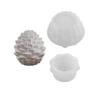 Stampo in silicone flessibile per realizzare vasetti decorativi in resina a forma e stampo in silicone per portacandele con coperchio