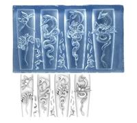 Stampo in silicone flessibile per unghie a forma di fiore, per realizzare intricati disegni floreali per progetti di nail art