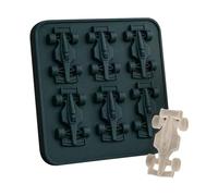 Stampo in silicone for auto da gare di formula 3D con cubo di ghiaccio for auto a 6 cavi for caramelle (nero)