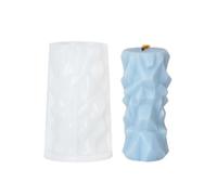 Stampo in silicone for candela for aromaterapia a colonna geometrica da 4 pezzi. in for pietra profumata fatta a mano con decorazione fai-da-te per Candele(White03)