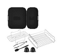 Stampo in silicone for grigliare la friggitrice ad aria compatibile con Moulinex EZ901820 5,2/3,1 L, serie Ph Airfryer 3000(Set4)