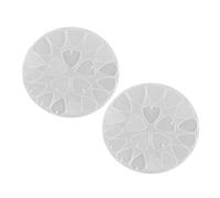Stampo in Silicone Forme Bianco, 2 Pezzi, per Plettri Chitarra | Spessori Multipli, Compatto e Portatile, Superficie Liscia senza Bave, per Studi Domestici e Aule Musicali