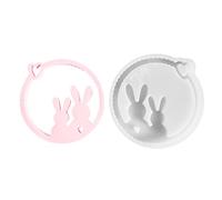 Stampo in silicone generico Corona di coniglio - Stampo ornamentale in silicone per Pasqua Ornament Flow Stampo | Interazione di amici di famiglia Arti e mestieri facili