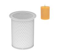 Stampo in silicone geometrico a nido d'ape quadrato per sapone in resina stampo per gesso cilindrico torta cioccolato Fare stampi decorativi per fare