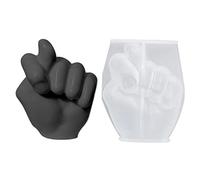 Stampo in silicone gesto - Stampo 3D a forma di mano | Stampo antiaderente per gesti delle dita | Stampo per gesti 3D semitrasparente per artigianato fai-da-te Decorazione domestica Halloween San Vale