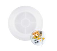 Stampo in silicone grande in resina ovale vassoio rotondo stampo in silicone per resina gioielli ciondolo stampi