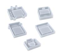 Stampo in silicone in resina epossidica che agita la muffa della tazza per il pendente gioielli portachiavi decorazione che fa mestiere portachiavi in silicone stampi per fusione