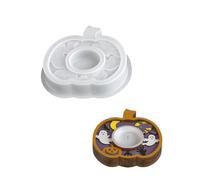 Stampo in silicone intagliato a forma di zucca, pipistrello, spettatori, per basi e decorazioni natalizie per la casa