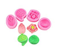 Stampo in silicone intricato a forma di loto per cuocere torte e sapone artigianale strumento da cucina portatile facile rilascio design loto torta stampo