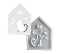 Stampo in silicone intricato intagliato a forma di farfalla ombrello fiore | Decorazioni facendo uso dell'arte del fiore dell'ombrello della farfalla per il mestiere, muffa amichevole del silicone di