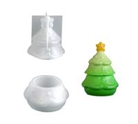 Stampo in silicone ispirato a Babbo Natale per gioielli in resina colata contenitore per piante grasse vasi decorativi per feste in silicone per tazze