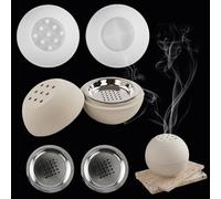 Stampo in silicone JS MOLD per bruciatore di incenso, stampo in silicone, stampo in silicone per cemento, stampi in silicone per bruciatore di incenso con 2 accessori, stampi in silicone per candele