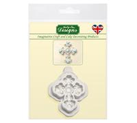 Stampo in Silicone Katy Sue Croce con perline - Beaded Cross made in UK