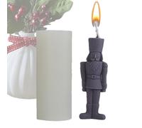 Stampo in silicone King Candle, Stampo per candele a forma di umana, Stampo per candela statua schiaccianoci, Stampo in silicone per candele riutilizzabili, Stampo per torta e cioccolato, Forniture
