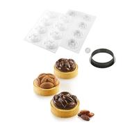 STAMPO IN SILICONE KIT TARTE RING COCOA 70 MM 8 CAVITA