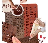 Stampo in Silicone Lettere e Numeri,Stampo in Silicone Cioccolatini A-Z e 0-9,Stampo Silicone Happy Birthday,DIY Stampi in Silicone per Cioccolato