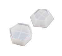 Stampo in silicone morbido stampo in resina epossidica strumento di fusione per scatola di immagazzinaggio con coperchio Candy contenitore portacandele fabbricazione stampi in resina