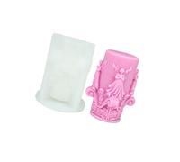 Stampo in silicone multiuso in silicone a forma di cilindro in rilievo per sapone e cioccolato