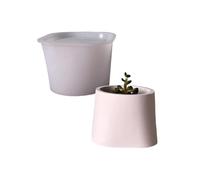 Stampo in silicone multiuso per vasi di fiori per artigianato portapenne e decorazione della scrivania domestica strumento di fusione riutilizzabile stampo da giardino