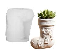 Stampo in silicone natalizio, in resina colata natalizia, portacandele stagionale festivo, decorazione per la casa, vaso, vaso, artigianali per cera, argilla epossidica, pasta polimerica