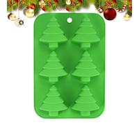 Stampo in silicone natalizio - Set di 3 pezzi a forma di albero di pan di a forma di campana, per fondente, flessibile, facile da rilasciare, materiale alimentare con disegni dettagliati, kit