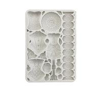 Stamperia - Stampo in silicone A5 per album di ritagli, bullet journals and more, antiaderente, adatto per argilla ad aria, resina e More, perfetto per artigianato e velenatura (vecchio pizzo,