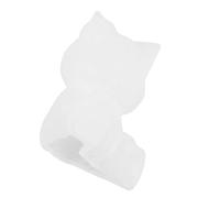 Stampo in Silicone Orso 3d Base Rotonda Bianco | Riutilizzabile, Design Stabile e Versatile, per Casa e Camerette, Stile Tenero e Giocoso