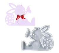 Stampo In Silicone Pasqua, Stampo In Silicone Coniglio Splicing Bunny Ornamento 3D Stampo,Stampo Leggero Per Coniglio Di Pasqua, Stampi Per Gesso, Stampo In Silicone Per Gesso