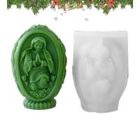 Stampo in silicone pasquale per realizzare, stampo per decorazioni pasquali | Stampo in silicone 3D per la produzione di sapone della Vergine Maria - per realizzare statue di Pasqua per feste