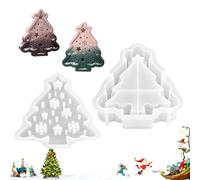 Stampo in silicone per albero di Natale, di neve, stella | Stampi per candele profumate per cemento, gesso, cera, artigianato, ceramica, lavoro, decorazione per la casa, feste