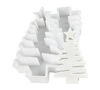 Stampo in silicone per albero di Natale, in silicone, per decorazioni e decorazioni per la casa - per cemento, gesso, fai da te, hobbisti creativi, fai da te, tematici