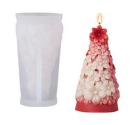 Stampo in silicone per albero di Natale per aromaterapy, produzione di candele e decorazioni per le vacanze con materiali di qualità alimentare, artigianato di Natale stampo in silicone