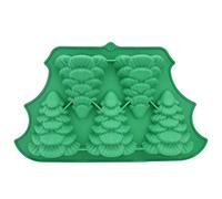 Stampo in silicone per albero di Natale, resistente al calore, facile da smontare, stampo in silicone multiuso per fondente, per torte fai da te, cioccolato, caramelle,