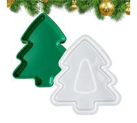 Stampo in silicone per albero di Natale, riutilizzabile, liscio, festivo, flessibile
