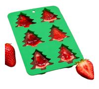 Stampo in silicone per albero di Natale - Stampo per cottura alimentare a forma di albero, per cottura in silicone con 6 cavità, per dessert al cioccolato, torte, mousse