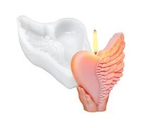 Stampo in silicone per ali d'amore, resistente al calore, facile da sformare, per resina epossidica, artigianato, candela, sapone, decorazione per le vacanze, stampo in silicone a forma di cuore