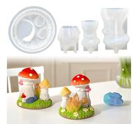 Stampo in silicone per autunno e funghi, 3D, in silicone, per colata autunnale, per colata in silicone, per funghi, per candele fai da te (funghi)