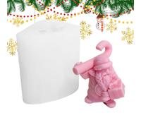 Stampo in silicone per Babbo Natale, forma di Babbo Natale, in silicone, per dolci, utensili da forno di Natale, per sapone fatte a mano, antiaderente per