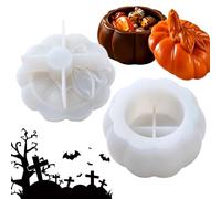 Stampo in silicone per barattoli di Halloween con coperchio 3D antiaderente | Stampo per gioielli autunnali per il giorno del Ringraziamento, per il giorno del raccolto, portapenne, artigianato