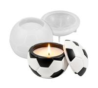 Stampo in silicone per barattolo,Decorazione per la casa a tema calcio 3D riutilizzabile - Forma Contenitore,per Ringraziamento Vacanza Compleanno Ufficio Casa Camera