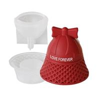 Stampo in silicone per barattolo di candela,Stampo per sapone in silicone - Stampo per cioccolato natalizio - Stampo per contenitore per candele profumate, produzione di sapone, cera, fusione di resin
