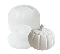 Stampo in Silicone per Barattolo di Zucca - Stampo per Candela con Coperchio | Stamppo per Zucca per Torta Fondente, Candela Aromaterapia, Cioccolato, Caramelle, Contenitore Halloween