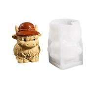 Stampo in silicone per bovini per realizzare candele e arte, C | Stampo in silicone adatto per l ' artigianato in gesso in resina per candele, ideale per decorazioni festival e