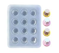 Stampo in silicone per budini che fanno stampi in resina epossidica in cristallo antiaderente per gelatina, cupcake, dessert, stampi flessibili in silicone