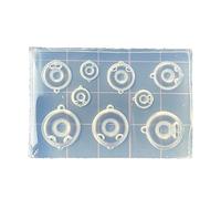 Stampo in silicone per budini, ciambelle, stampi in resina epossidica in cristallo antiaderente, per gelatine, torte, dessert, gioielli, strumenti per la creazione di caramelle in silicone per uso