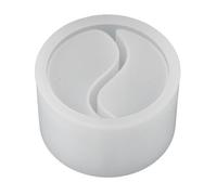 Stampo In Silicone Per Candela A Forma Di Coppa TaiChi In Cemento Gypsum Yinyang