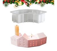 Stampo in silicone per candela | Mestiere liscio a forma di casa | in resina epossidica | Per gli appassionati di famiglia, per le vacanze con candela e sapone per interni in casa